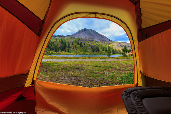 Lower Highland Lake, (inside view), Alpine County, CA, August, 2014