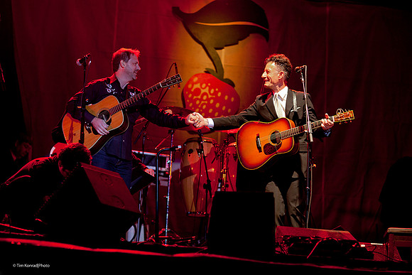 Jon Randall Stewart, Lyle Lovett, ​Strawberry Music Festival, Spring, 2010