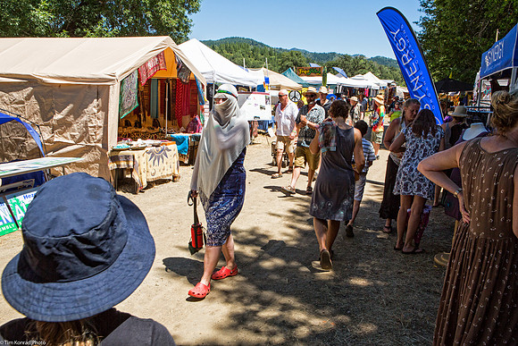 Vendor area outside Riverside Gate, ​Kate Wolf Music Festival, 2013