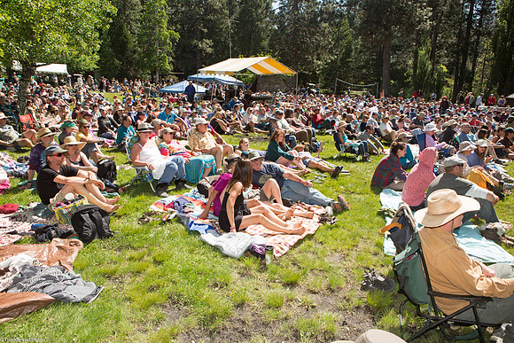 Audience at birch meadow stage, Strawberry Music Festival, Spring, 2013