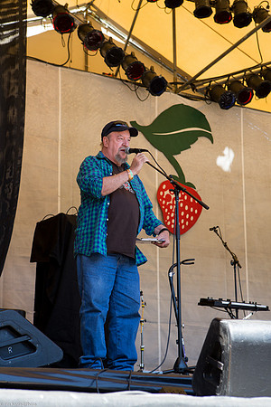 Dallas Dobro, Emcee Extraordinaire,  Strawberry Music Festival, Spring, 2013
