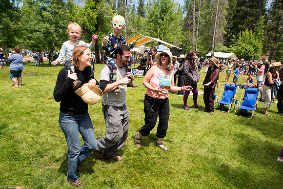 Having fun in Music Meadow, ​Strawberry Music Festival, Spring, 2013