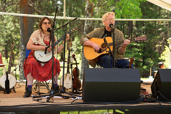 Masha Goodman & Geoff Crawford, Old Soles, Birch Lake Stage, Strawberry Music Festival, Spring, 2013