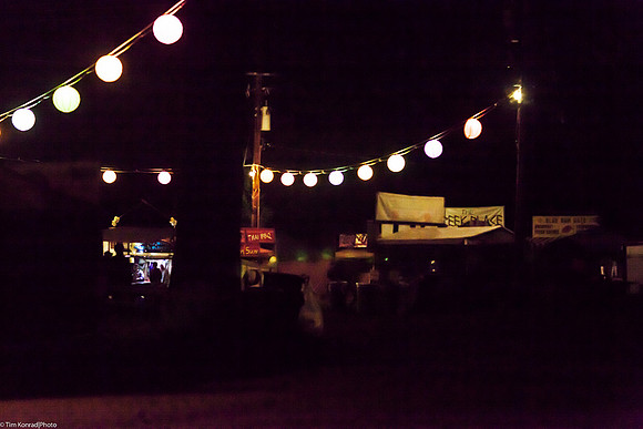 Food Court at night, ​Strawberry Music Festival, Spring, 2013