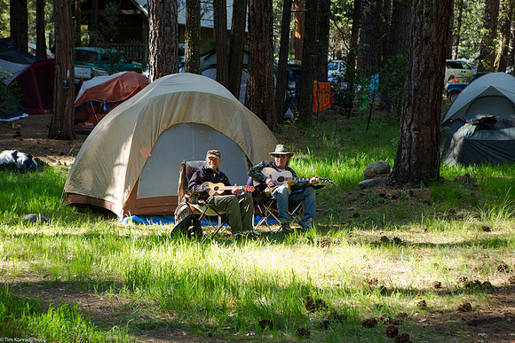 Camping and picking, ​Strawberry Music Festival, Spring, 2013
