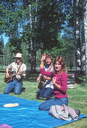 Steve La Vine, Stan Emmons, Claudia Tonge, Birch Lake Music Workshop, Strawberry Music Festival, Spring, 1986
