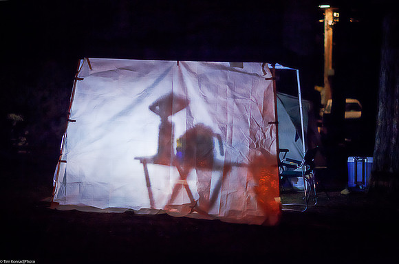 Night-time in camp, ​Strawberry Music Festival, Spring, 2013