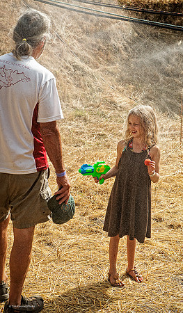Squirt gun hold-up, Kate Wolf Music Festival, 2012