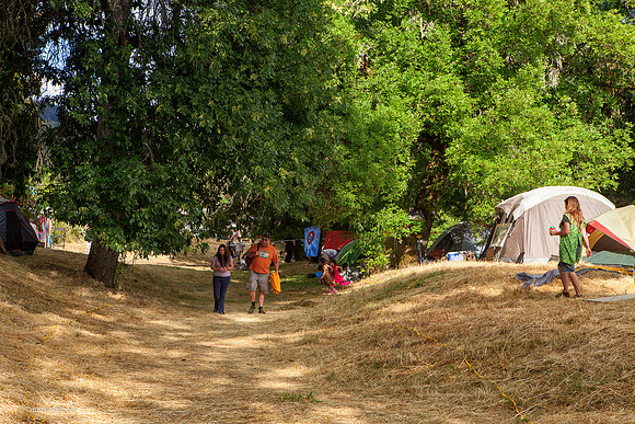 Moseying along the Riverside trail, Kate Wolf Music Festival, 2012