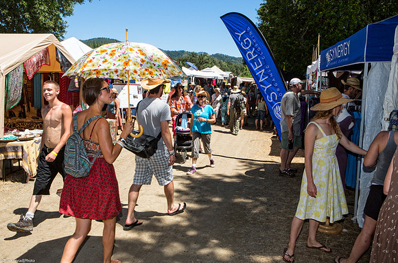Vendor area outside Riverside Gate, Kate Wolf Music Festival, 2013