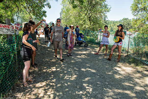 A Gate to the music area, ​Kate Wolf Music Festival, 2013