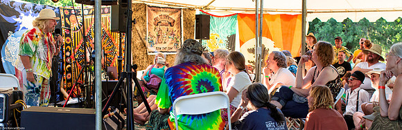 Wavy holding Court, ​Kate Wolf Music Festival, 2013