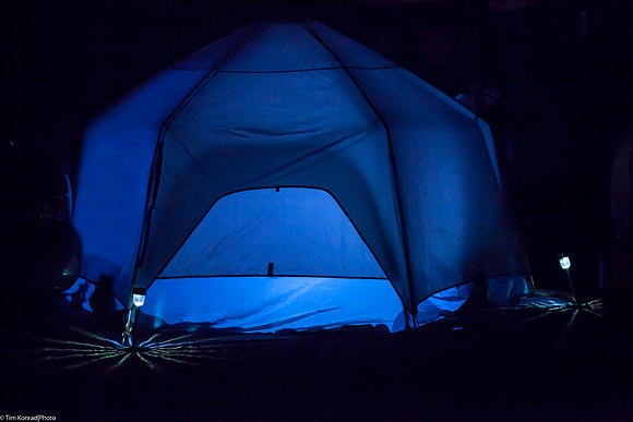 Illuminated Tent, ​Strawberry Music Festival, Spring, 2013