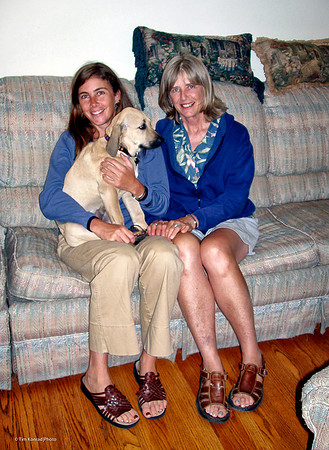Laura Kemp, her Mom Marilyn & Lucinda, August 21, 2004