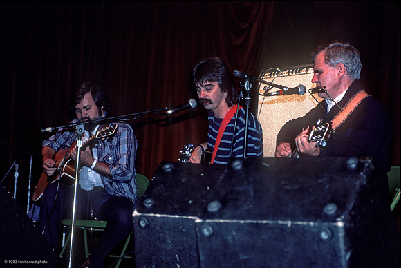 Merle Watson, T.Michael Coleman, Doc Watson, Strawberry Bluegrass Festival, 1983, Camp Mather