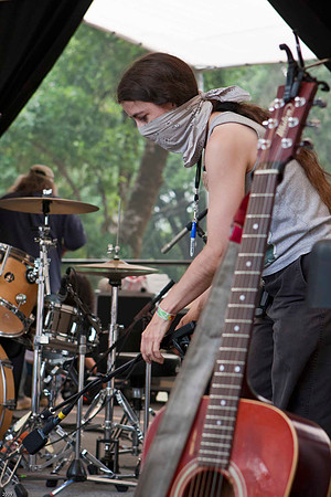 Stagehand at work