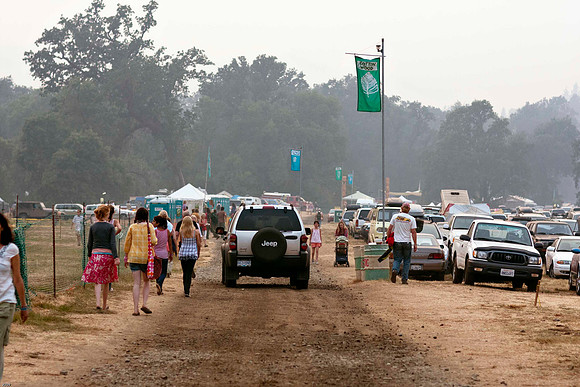 Heading toward the music meadow