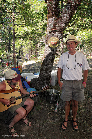 Phil & friend at Heathen Hill, Strawberry Music Festival, Spring, 2005
