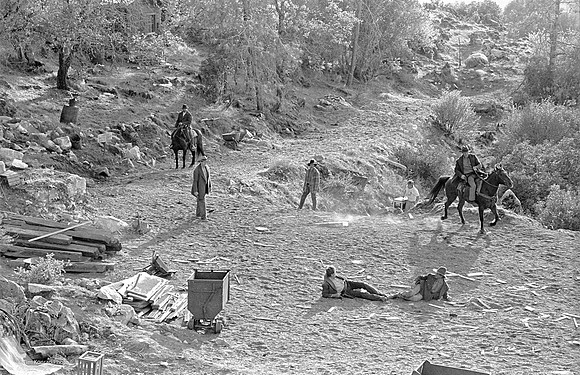 Scene from a movie gunfight