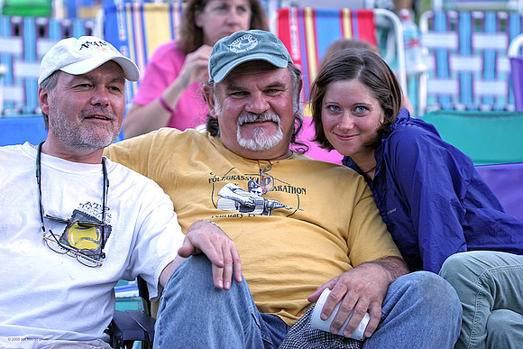 Allen, Travis Jones, unidentified girl, Strawberry Music Festival, Spring, 2005