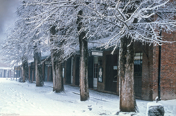 City Hotel in snow
