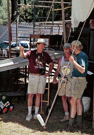 Unknown person, Che Greenwood, Ted Dutcher, ​Kate Wolf Music Festival, 2002