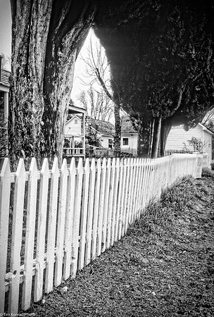 House and fence on Columbia Street