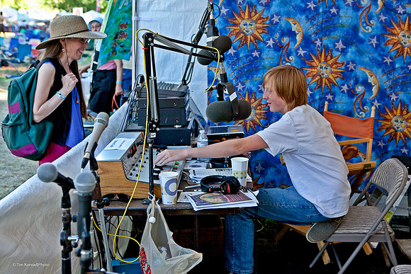 Karl Kummerle on radio, ​Kate Wolf Music Festival, 2010