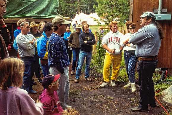 Thom O'Hare leading radio workshop, Strawberry Spring, 1990