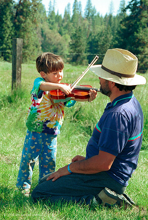 Fiddle Lesson, ​Strawberry Music Festival, Spring, 1992