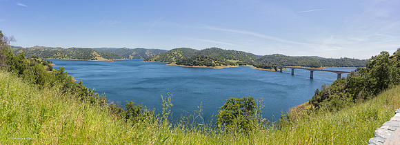 New Melones reservoir from Hiway 49