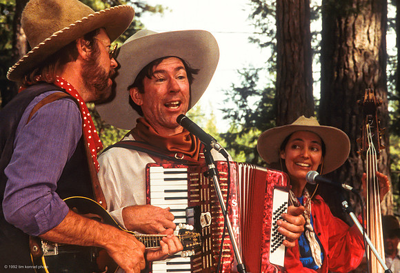 Cactus Bob Cole, Sourdough Slim, Prarie Flower,  Strawberry Music Festival, Spring, 1992
