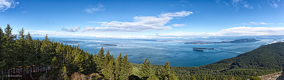 View from top of Mount Constitution,  Orcas Island, WA, February 12, 2016
